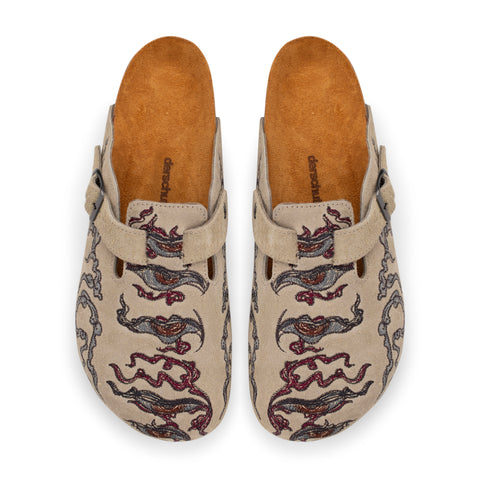 "thangka" clogs beige