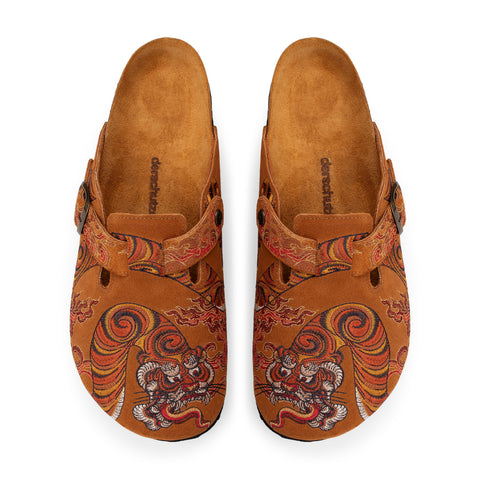 "thangka" clogs orange