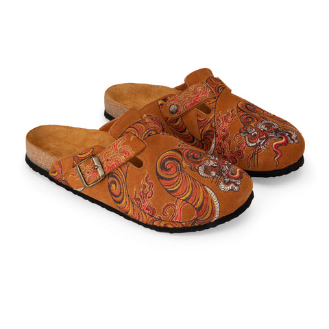 "thangka" clogs orange
