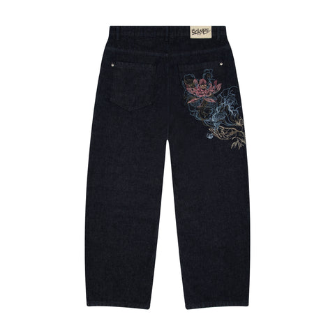 "thangka" indigo raw Denim 02