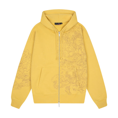 "thangka" Zip Up yellow