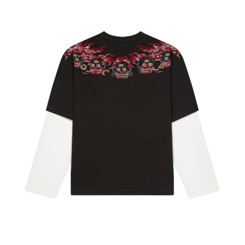 "thangka" layered Longsleeve anthracite