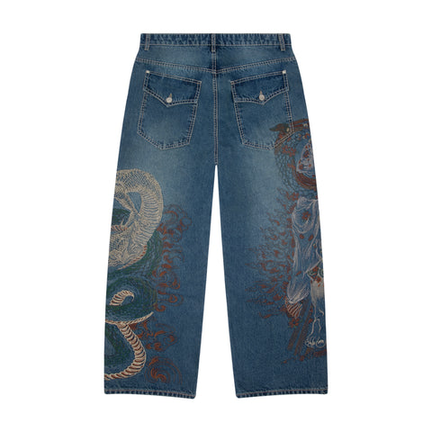 "thangka" indigo Denim