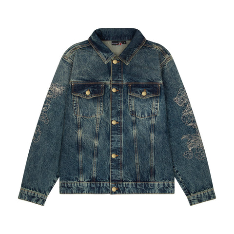 "thangka" denim Jacket indigo