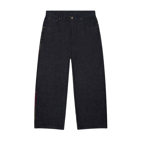 "thangka" indigo raw Denim 01