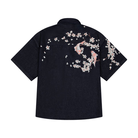 "yakuza" Shirt indigo