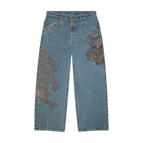 "thangka" light blue Denim 03