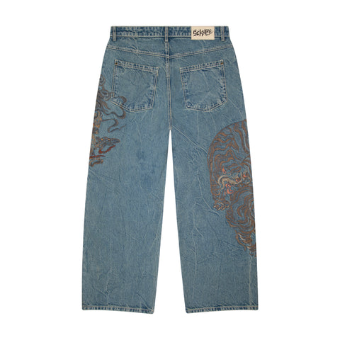 "thangka" light blue Denim 03