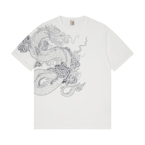 "yakuza" ribbed T Shirt off white