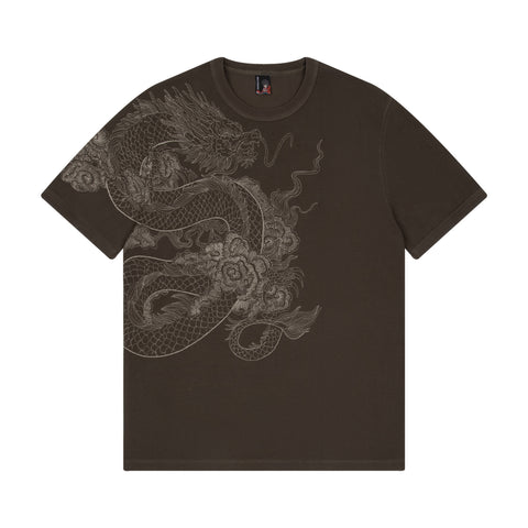 "yakuza" ribbed T Shirt anthracite