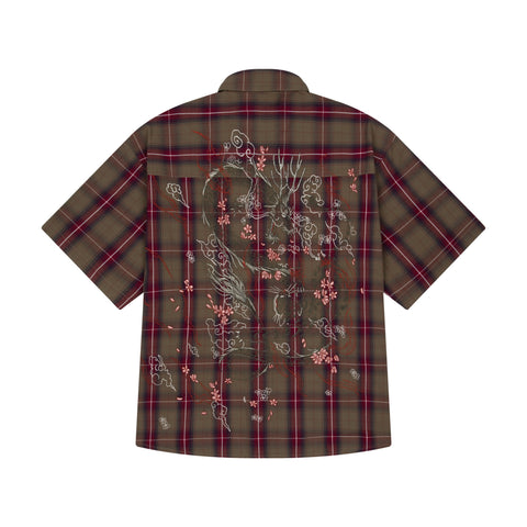 "yakuza" Shirt plaid green