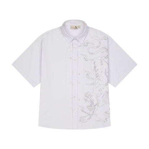 "yakuza" Shirt white striped