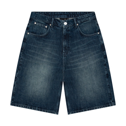 "yakuza" indigo washed Jorts 02
