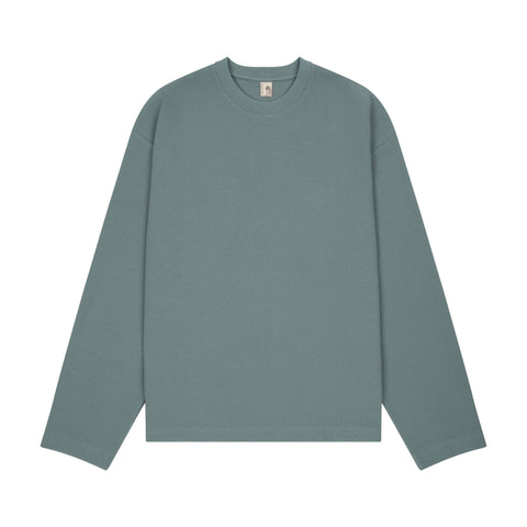 "blossom" waffle Longsleeve blue