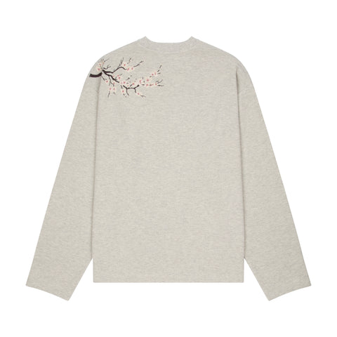 "blossom" waffle Longsleeve grey melange