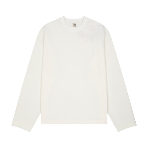 "blossom" waffle Longsleeve off white