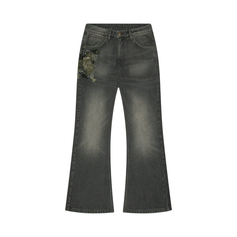 "after us" green washed bootcut Denim