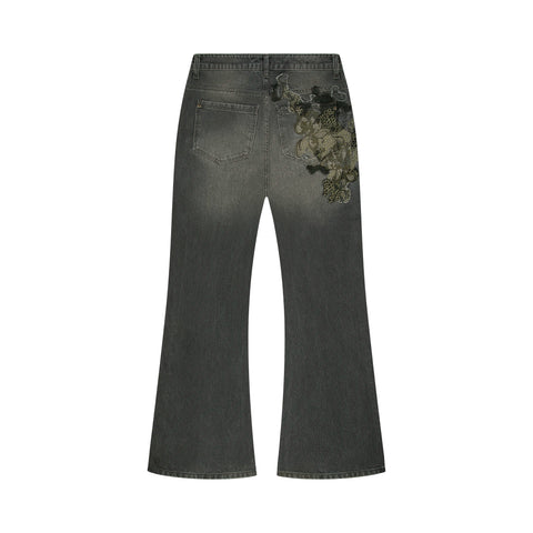 "after us" green washed bootcut Denim