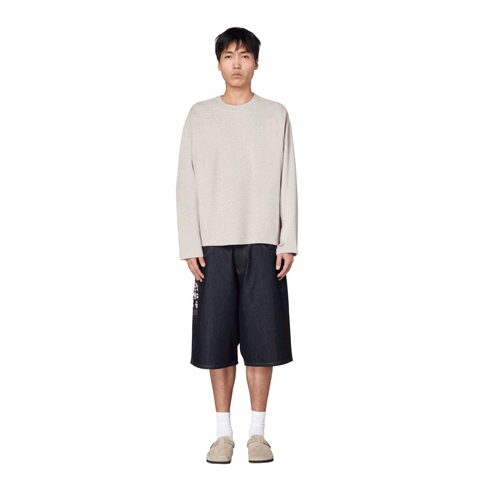 "blossom" waffle Longsleeve grey melange