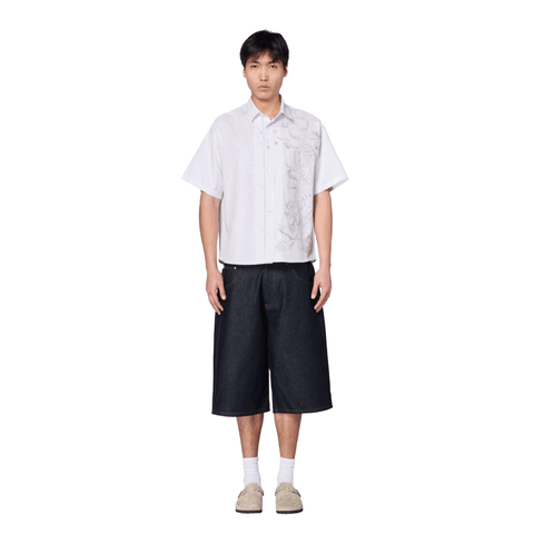 "yakuza" Shirt white striped