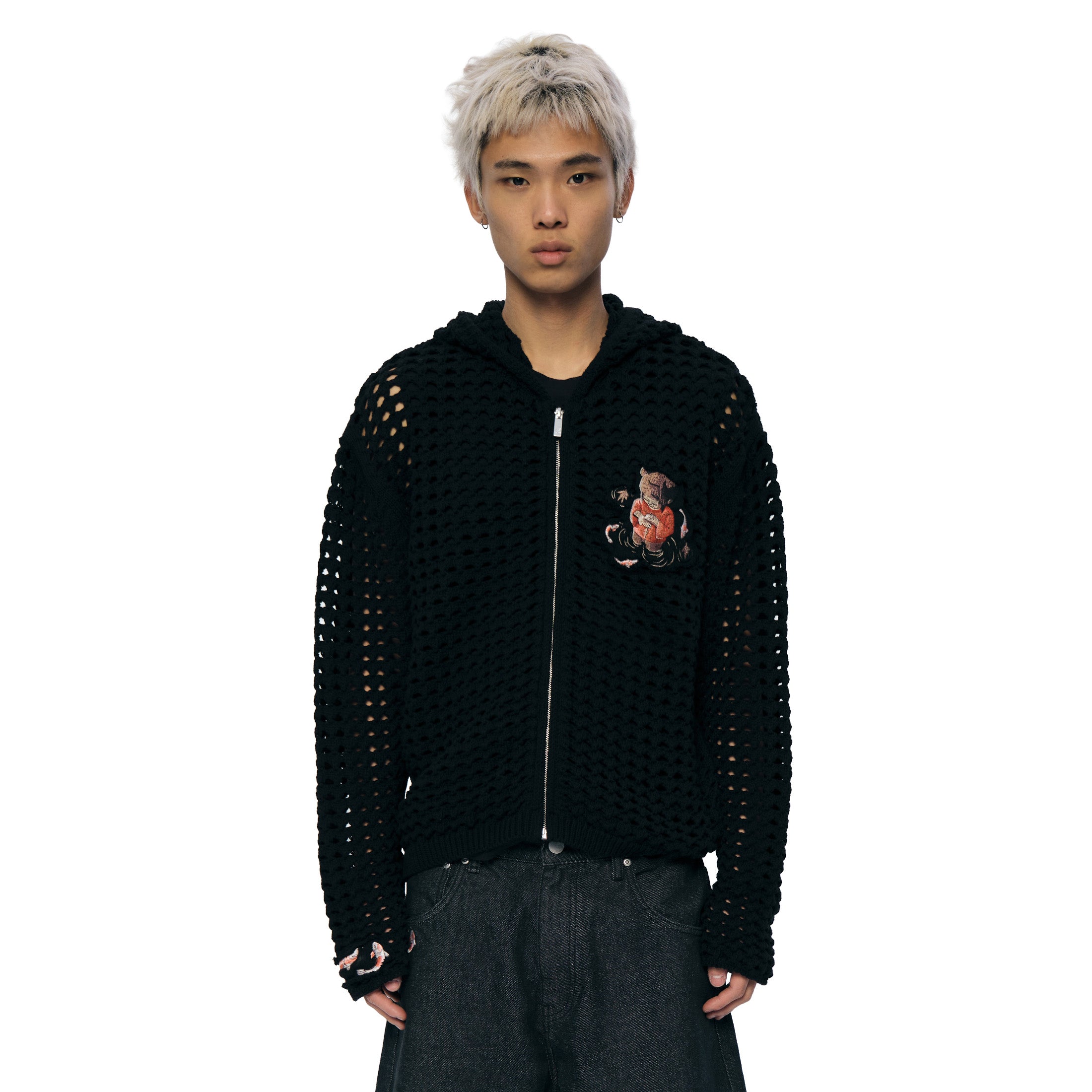 ★2025SS新作★BITTER CELLS★Kira Knit Zip Up MUSINSA | BITTERCELLS Kira Knit Zip-up - Charcoal