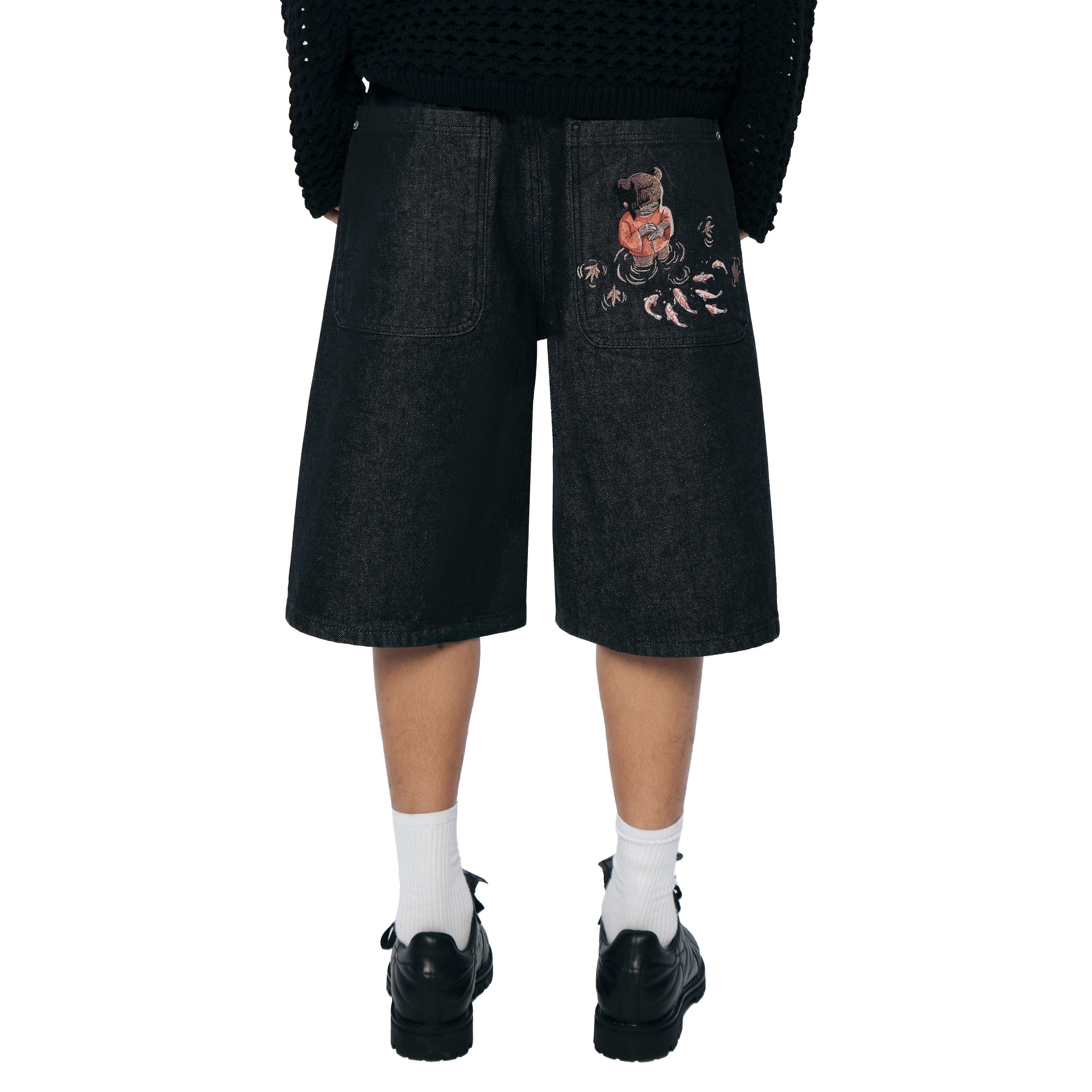 【即日発送】AvinMade jorts shorts ダメージ加工 Custom Distressed Jorts - High Quality Cotton Shorts