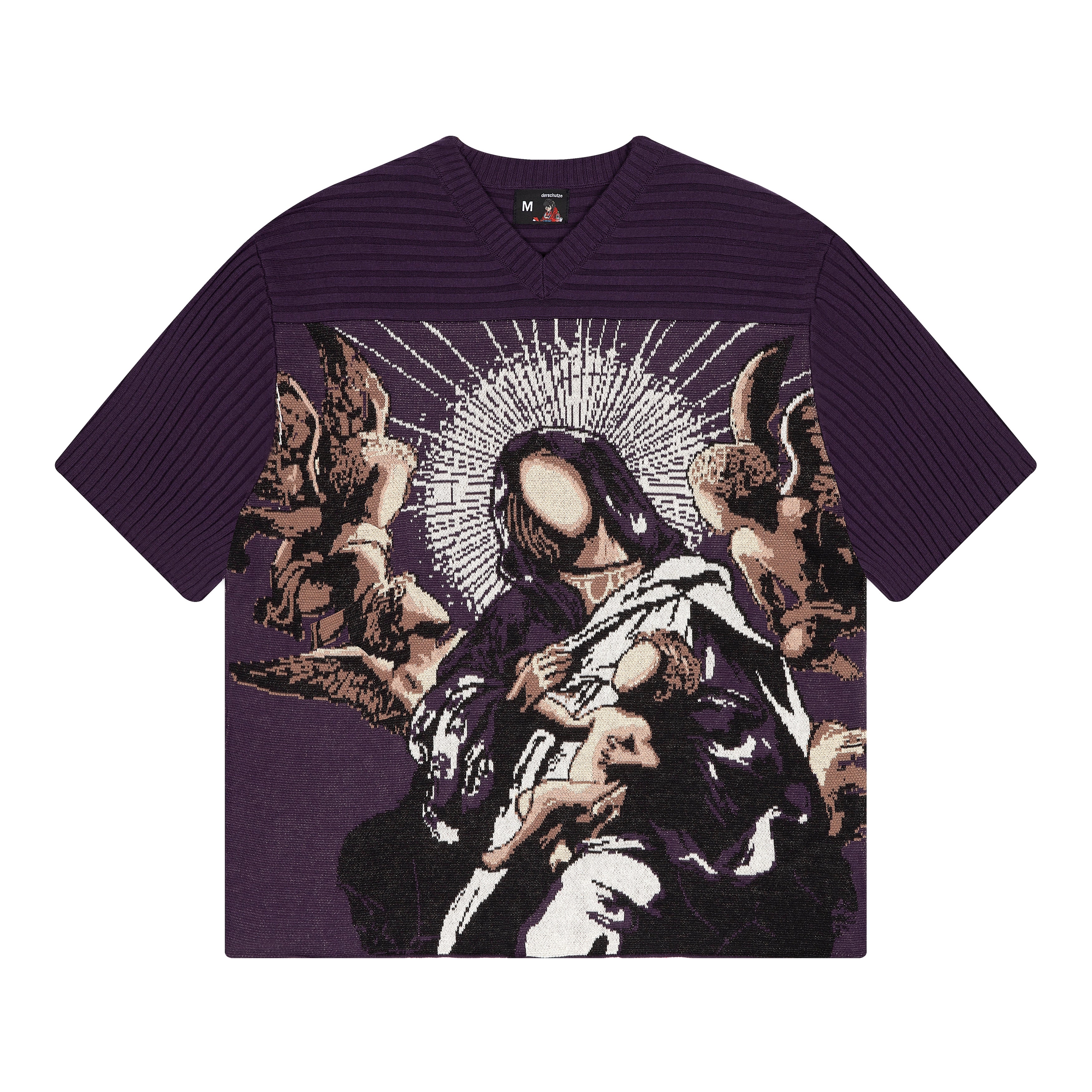 未使用 DERSCHUTZE ダークグレー 刺繍付き 長袖Tシャツ M 263cf36321a009bf506080d307189c