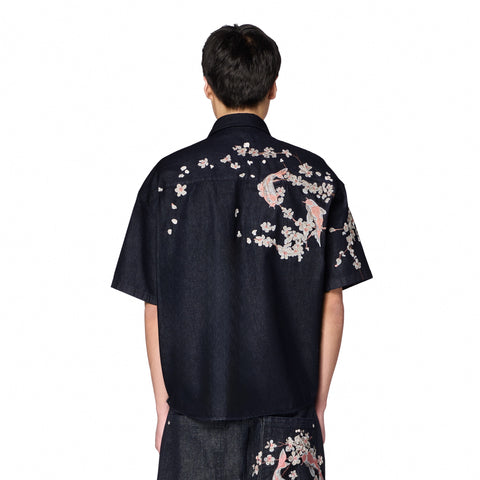 "yakuza" Shirt indigo