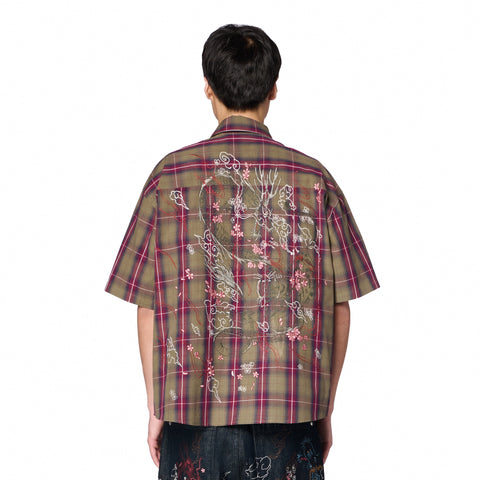 "yakuza" Shirt plaid green