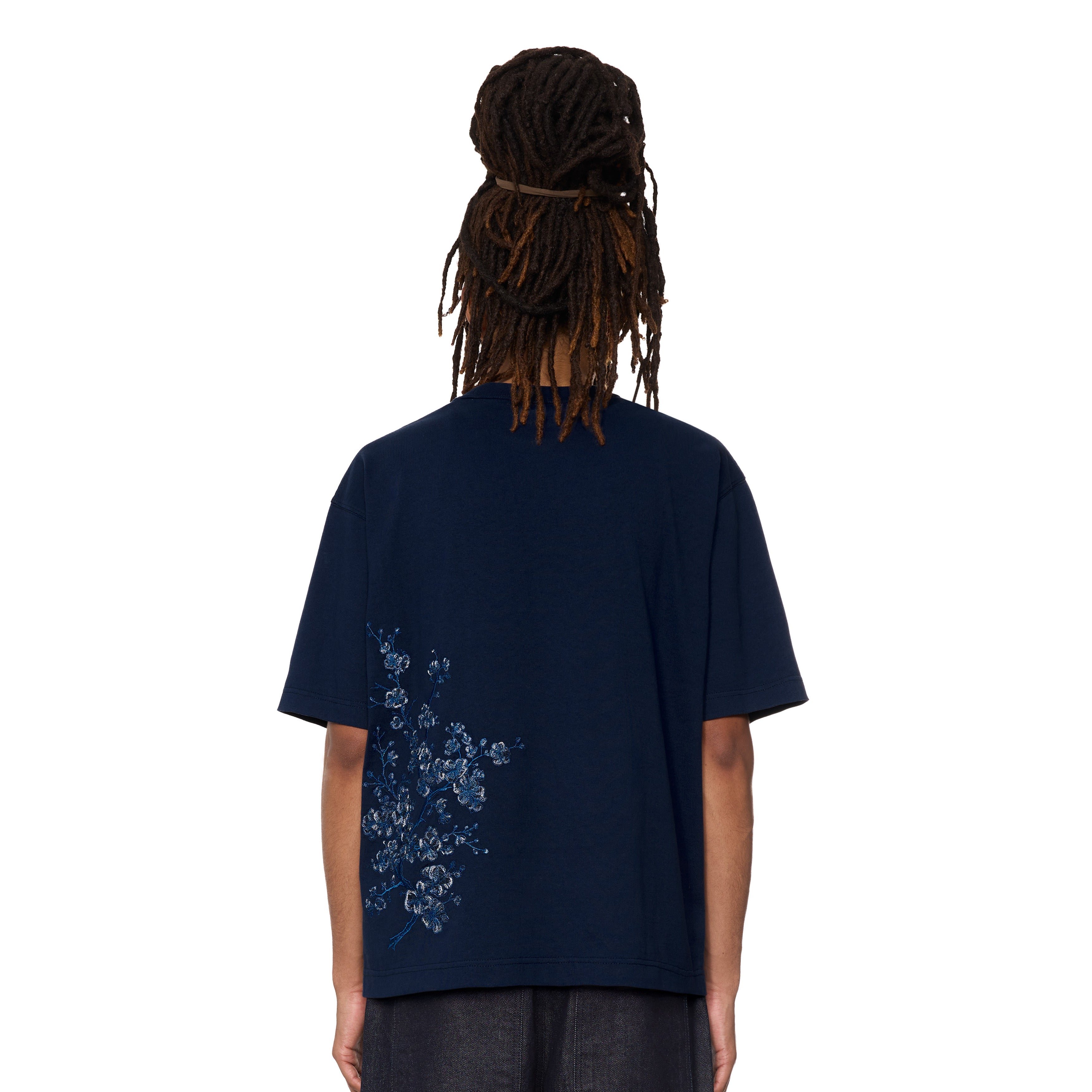 トップス 26SS EMBROIDERED SOUVENIR SHIRT(NAVY) wildflower