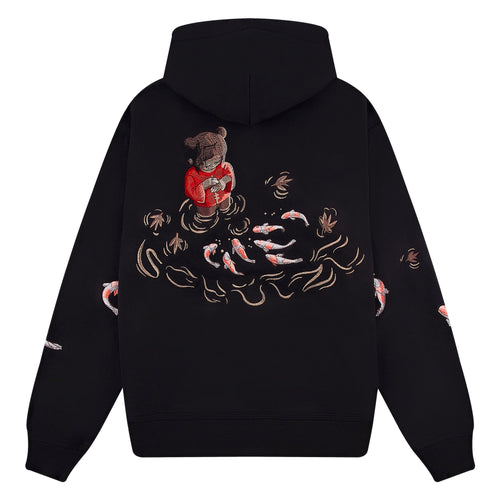 "koi fish" Hoodie black