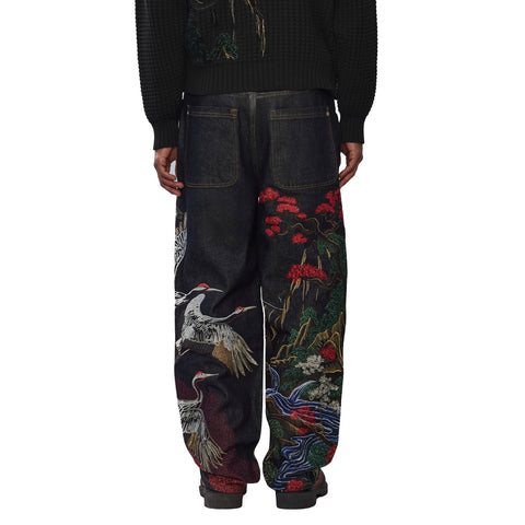 "kyoto" indigo raw Denim