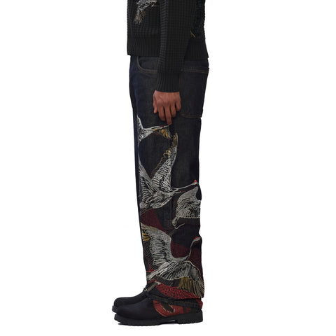 "kyoto" indigo raw Denim