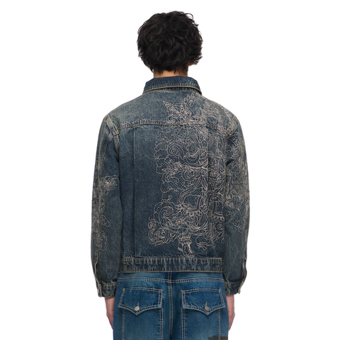 "thangka" denim Jacket indigo