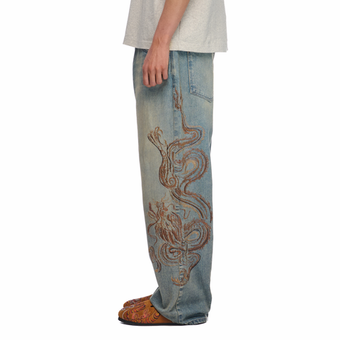"thangka" light blue Denim 01