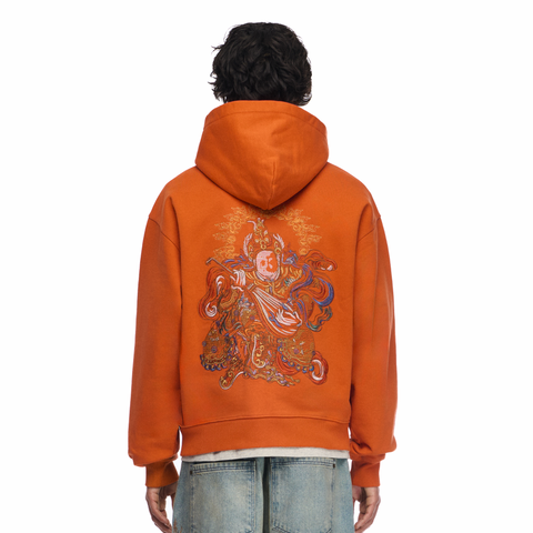 "thangka" Zip Up orange