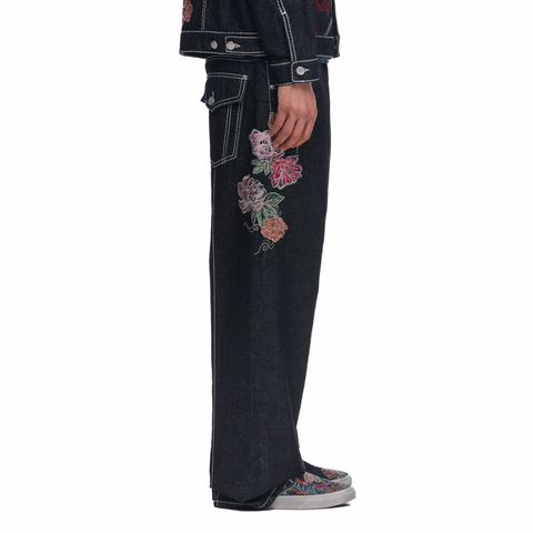 "thangka" indigo raw Denim 03