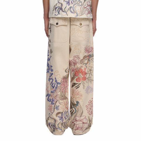 "thangka" chalk Denim