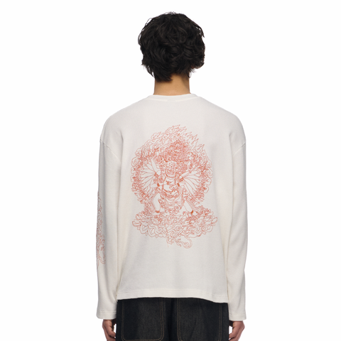 "thangka" waffle Longsleeve chalk