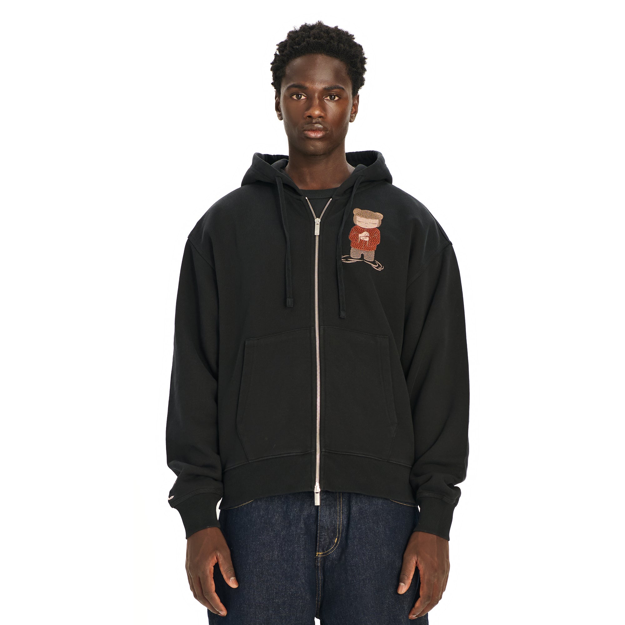 トップス ANDWANG Krirakira zip up black size:001 MOTHER F*UCKER ZIP UP SWEATSHIRT – AKIRA