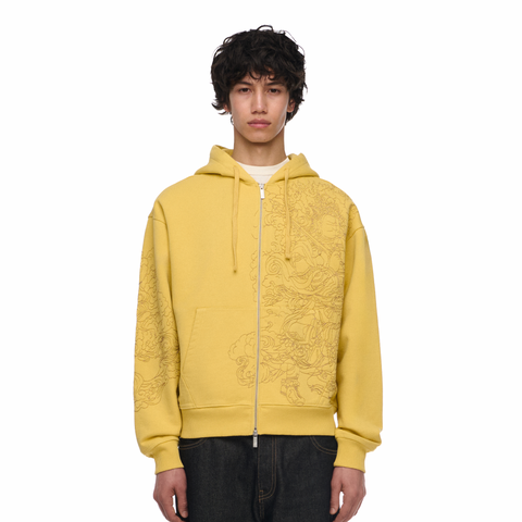"thangka" Zip Up yellow