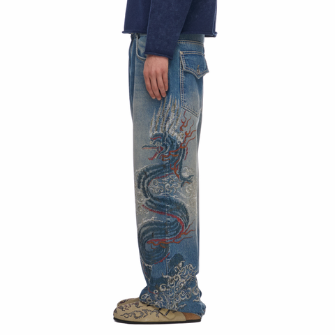 "thangka" light blue Denim 02