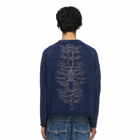 "thangka" Knit blue
