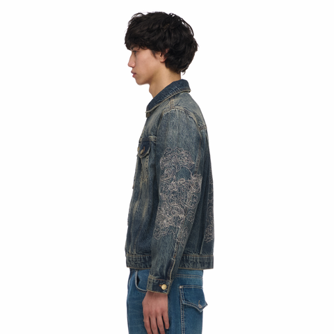 "thangka" denim Jacket indigo