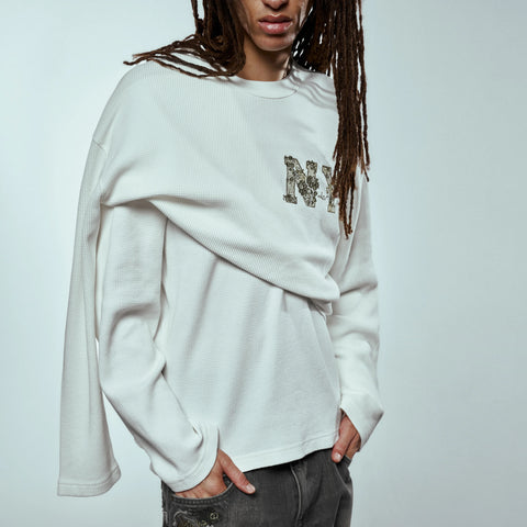 "after us" Longsleeve off white