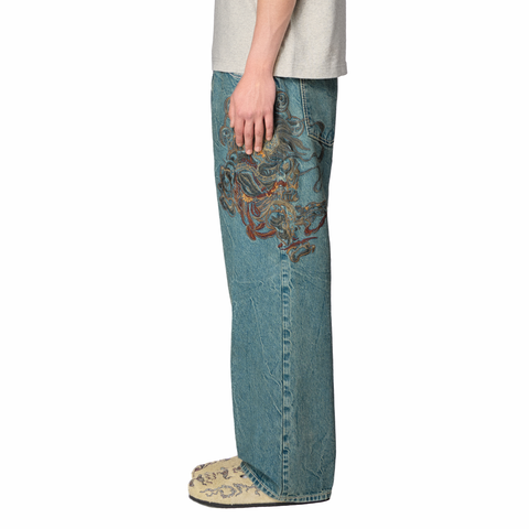 "thangka" light blue Denim 03