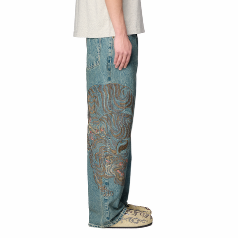 "thangka" light blue Denim 03