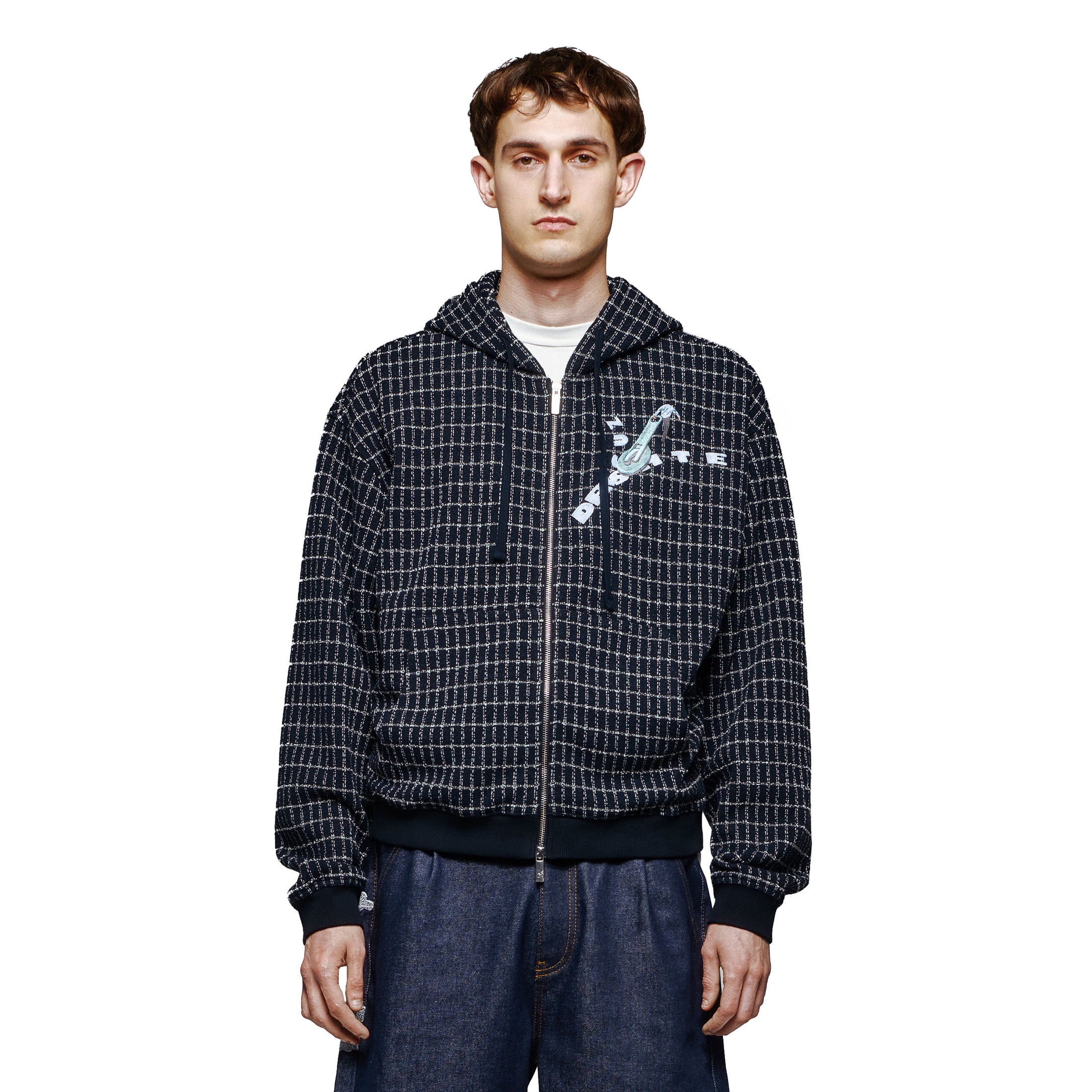トップス Diese ZIP UP トップス Diese ZIP UP Men's Zip-up sweatshirt with metallic