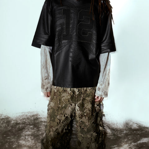 "after us" leather Jersey black