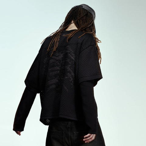 "after us" knitted Jersey black